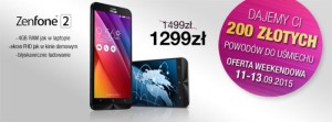 200 złotych powodów do uśmiechu – ASUS ZenFone 2 w promocyjnej cenie 1299 złotych