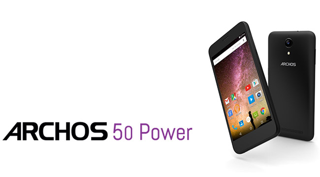 Nowy smartfon ARCHOS 50 Power – 2 dni pracy bez ładowania
