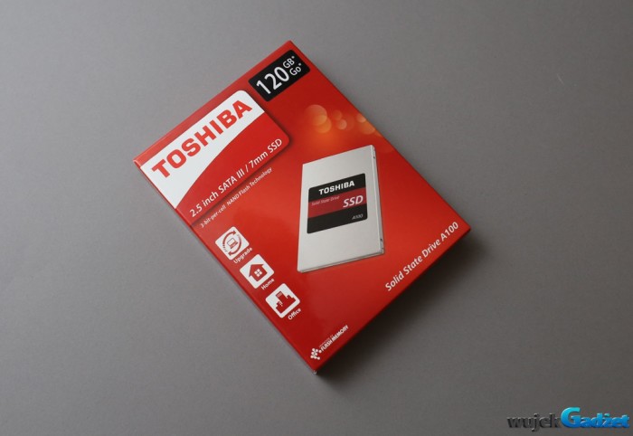 Test dysku SSD Toshiba A100 o pojemności 120GB