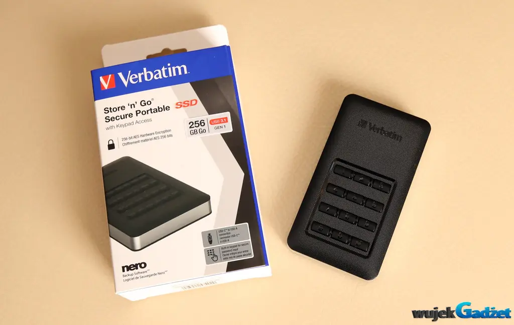 Test bezpiecznego dysku przenośnego Verbatim Store 'n’ Go Secure Portable SSD