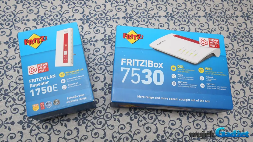 Test zestawu FRITZ!Box 7530 i FRITZ!WLAN Repeater 1750E