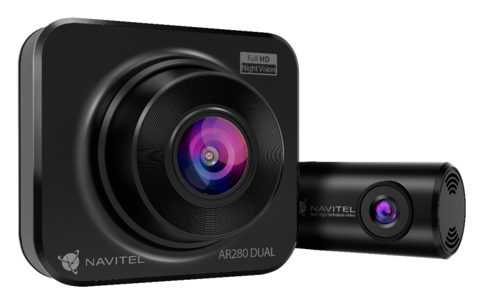 NAVITEL AR280 DUAL – wideorejestrator z sensorem night vision i tylną kamerą