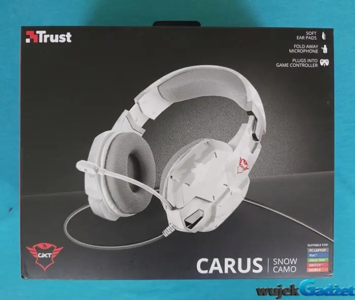 Recenzja słuchawek CARUS SNOW CAMO GXT 322W