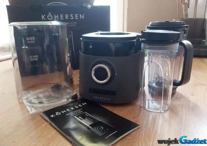Test blendera kielichowego próżniowego Kohersen VB1500
