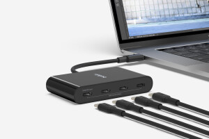 Belkin Connect 4-Port USB-C – szybki, wszechstronny… i z recyklingu