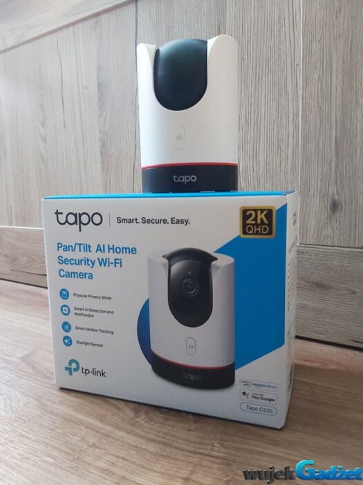 Test obrotowej kamery Wi-Fi ze sztuczną inteligencją do monitoringu domowego TP-Link Tapo-C225