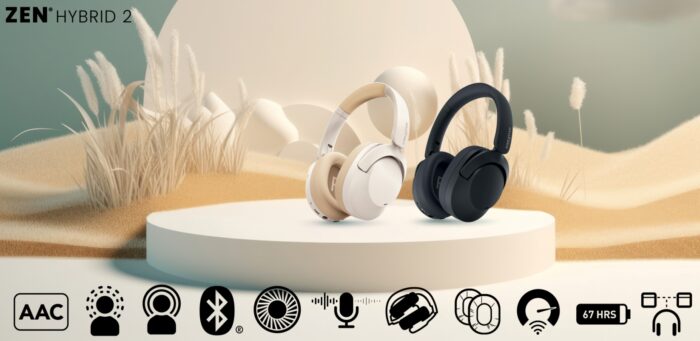 Creative Zen Hybrid 2 – bezprzewodowe słuchawki z hybrydowym ANC i długą żywotnością akumulatora