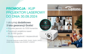 Dodatkowe 3 lata gwarancji na projektory laserowe Optoma