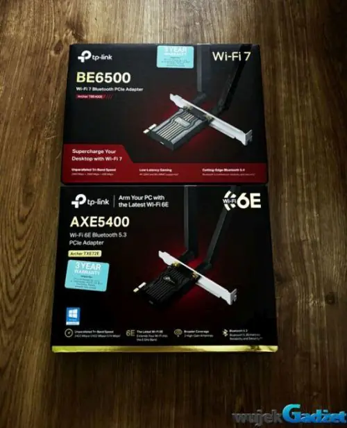 Test kart sieciowych TP-LINK BE6500 oraz AXE5400