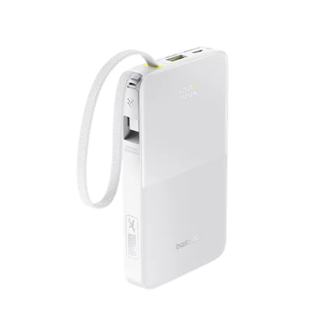 Baseus Bipow 2 Pro – kompaktowy powerbank USB-C z szybkim ładowaniem 22,5W i wbudowanym kablem