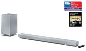 Sharp Consumer Electronics nagrodzony EISA Award w kategorii EISA SOUNDBAR SYSTEM 2025–2026 za system Sharp Q Series