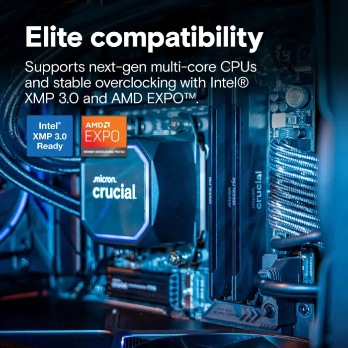 Premiera: Crucial wprowadza pamięci Pro DDR5-6400 CL32 z obsługą Intel XMP 3.0 i AMD EXPO