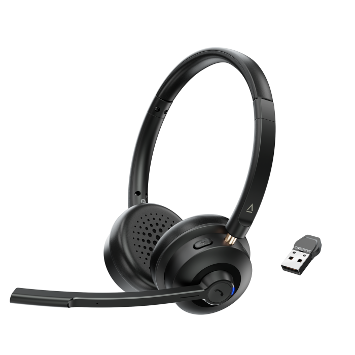 CREATIVE CHAT Wireless Ultra lekki zestaw słuchawkowy stworzony do komfortowej i profesjonalnej komunikacji bezprzewodowej