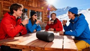 Tryb imprezowy na nartach: dwa telefony, jeden głośnik i zero kłótni o DJ-a