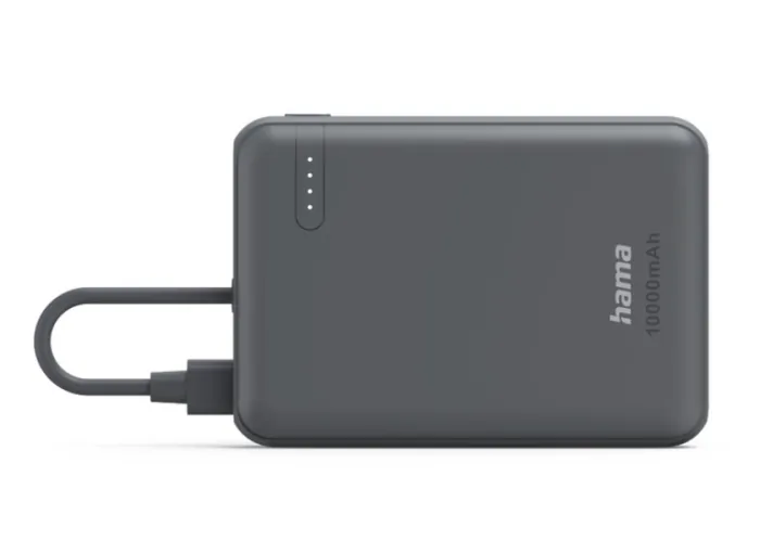 Energetyczny samograj. Poznajcie powerbank Hama Travel o pojemności 10000 mAh z wbudowanym kablem – HAMA