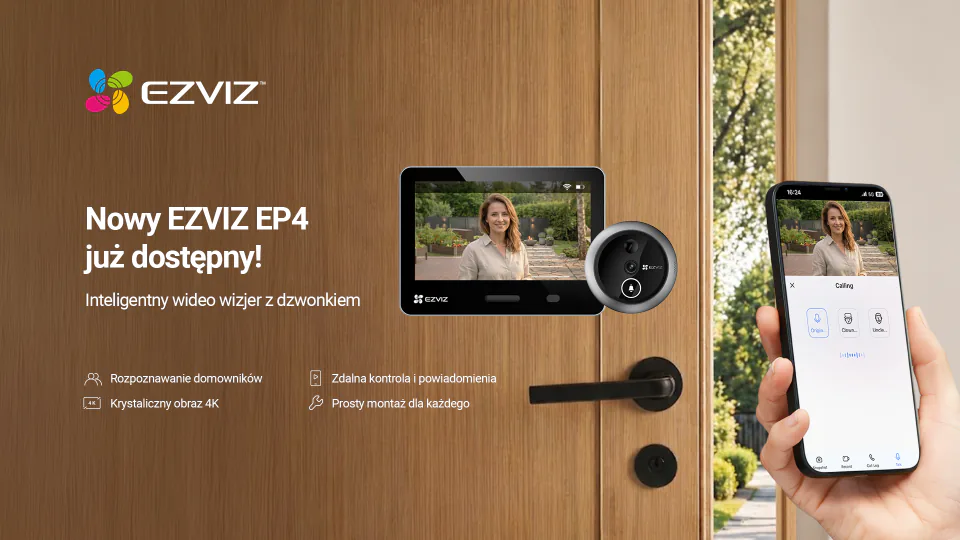EZVIZ EP4 – nowy standard wideowizjera dla współczesnego domu