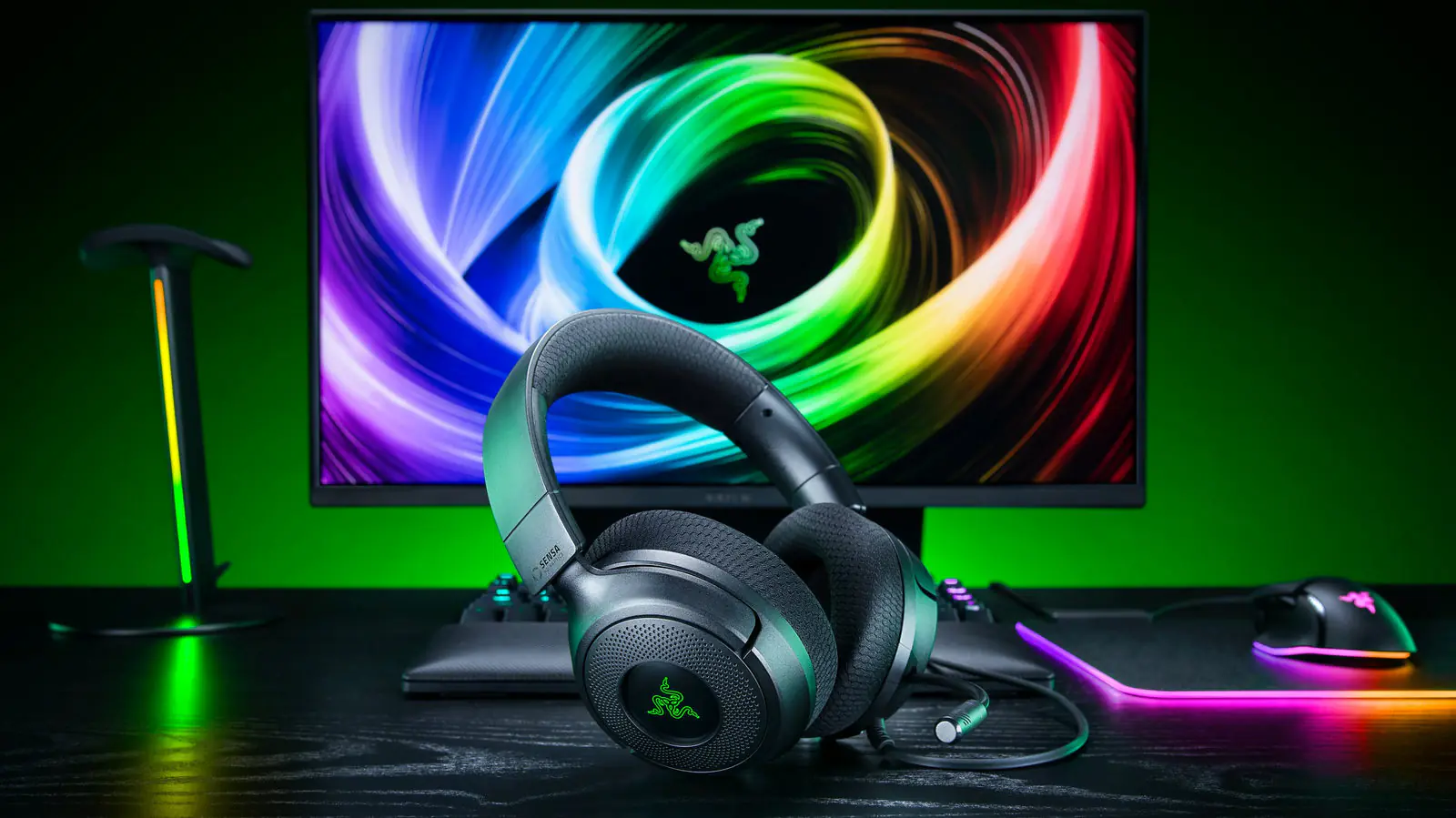 Poczuj grę na własnej skórze: Razer prezentuje słuchawki Kraken V4 X z technologią Sensa HD Haptics!