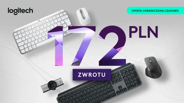 Powrót akcji MX Cashback: Do 172 zł zwrotu przy zakupie sprzętu Logitech