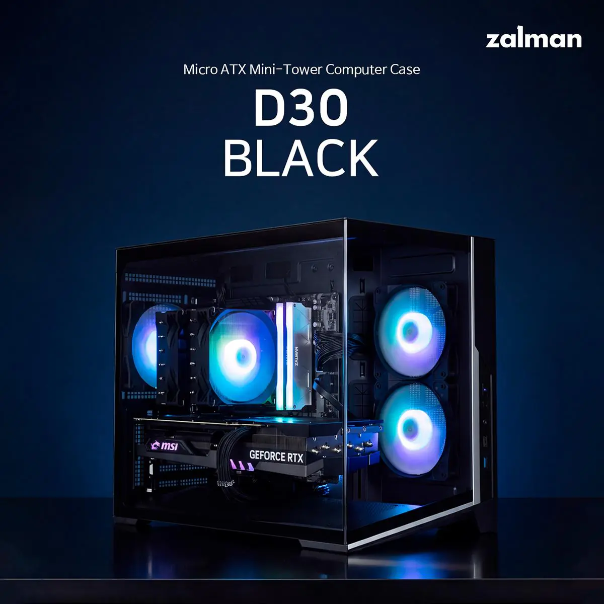 Zalman D30 — panoramiczna obudowa mATX z dwukomorowym wnętrzem